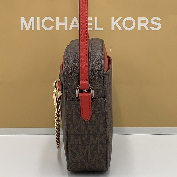 MICHAEL KORS
Jet Set Large Logo Crossbody Bag Flame / Brown Multi Color - Picture 7 of 16